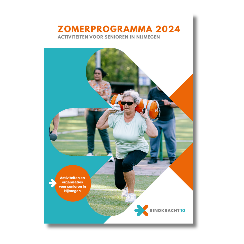 Voorkant van het zomerprogramma voor senioren 2024