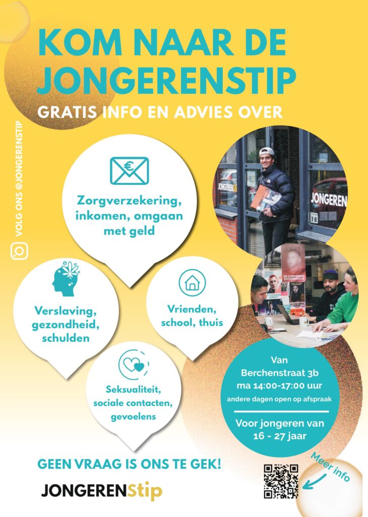 Plaatje van jongerenstip met alle activiteiten erop.