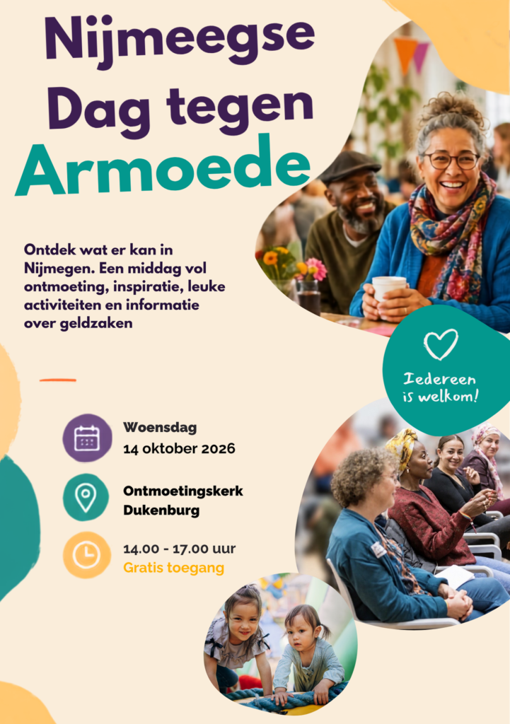 flyer van de dag tegen armoede
